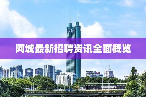阿城最新招聘資訊全面概覽