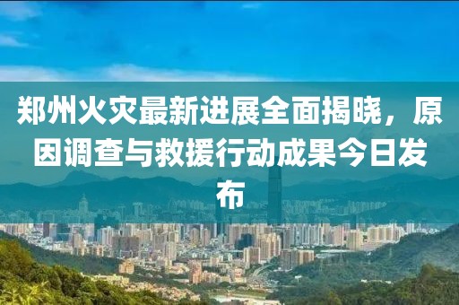 鄭州火災(zāi)最新進(jìn)展全面揭曉，原因調(diào)查與救援行動(dòng)成果今日發(fā)布