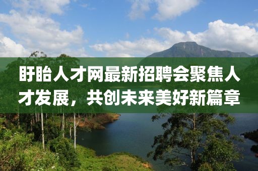 盱眙人才網最新招聘會聚焦人才發(fā)展，共創(chuàng)未來美好新篇章