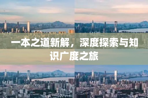 一本之道新解，深度探索與知識廣度之旅