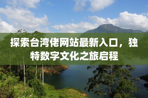 探索臺(tái)灣佬網(wǎng)站最新入口，獨(dú)特?cái)?shù)字文化之旅啟程