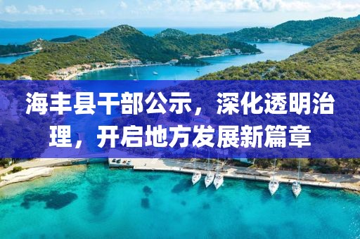 海豐縣干部公示，深化透明治理，開啟地方發(fā)展新篇章