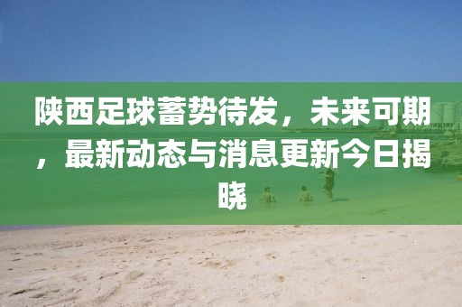 陜西足球蓄勢待發(fā)，未來可期，最新動態(tài)與消息更新今日揭曉
