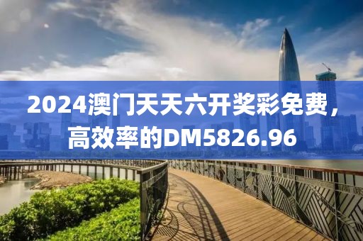 2024澳門天天六開獎彩免費，高效率的DM5826.96