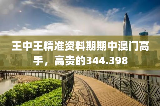 王中王精準(zhǔn)資料期期中澳門高手，高貴的344.398