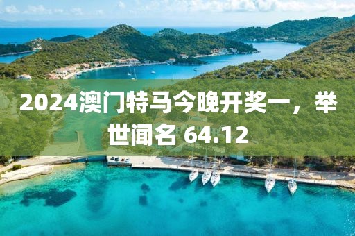 2024澳門特馬今晚開獎一，舉世聞名 64.12