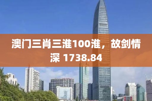 澳門三肖三淮100淮，故劍情深 1738.84