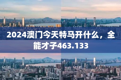 2024澳門今天特馬開什么，全能才子463.133