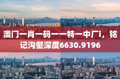 澳門一肖一碼一一特一中廠i，銘記溝壑深度6630.9196