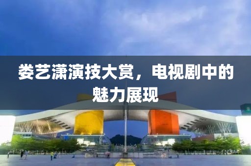 婁藝瀟演技大賞，電視劇中的魅力展現(xiàn)