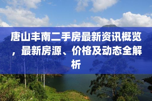 唐山豐南二手房最新資訊概覽，最新房源、價(jià)格及動態(tài)全解析