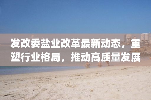 發(fā)改委鹽業(yè)改革最新動態(tài)，重塑行業(yè)格局，推動高質(zhì)量發(fā)展